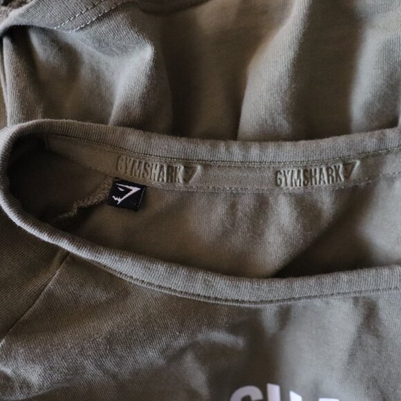 Gymshark Women's Green Sz XS/S Active Graphic Cropped Ribbon Tie Long Sleeve Top - Picture 10 of 11